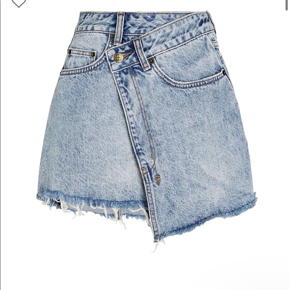 Ksubi Dresses & Skirts - NWT Ksubi Rap Denim Mini Skirt - Rap Clas Sick $170 - Size 26 - Wrap Jean Skirt